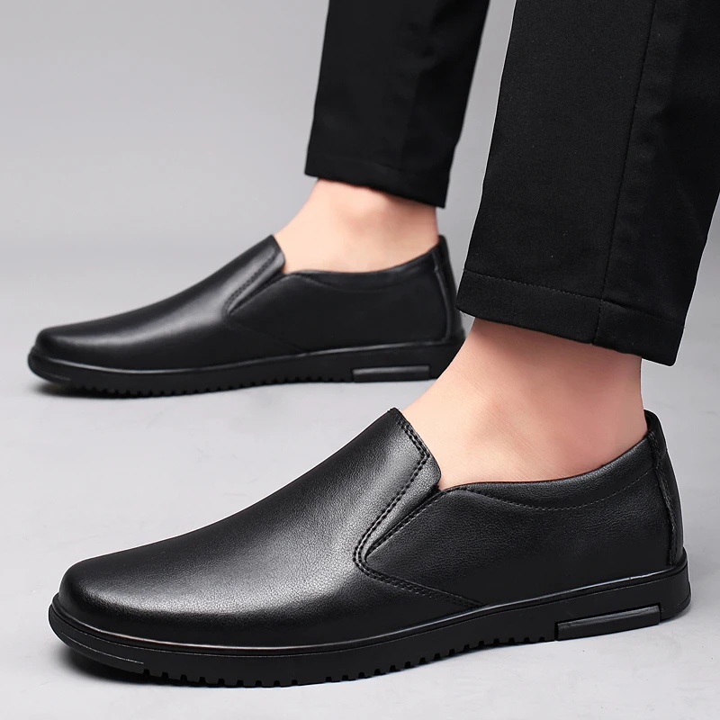 Fashionable Minimalist Loafers Leather Men's Formal Handmade Business Casual Shoes Formal Shoes for Men Driving Shoes Mocassin