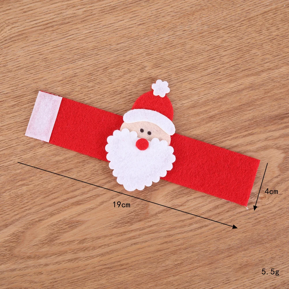 

12Pcs Christmas Santa Serviette Holders and Creative Decoration for Banquets Dinners Birthdays Napkin Holders