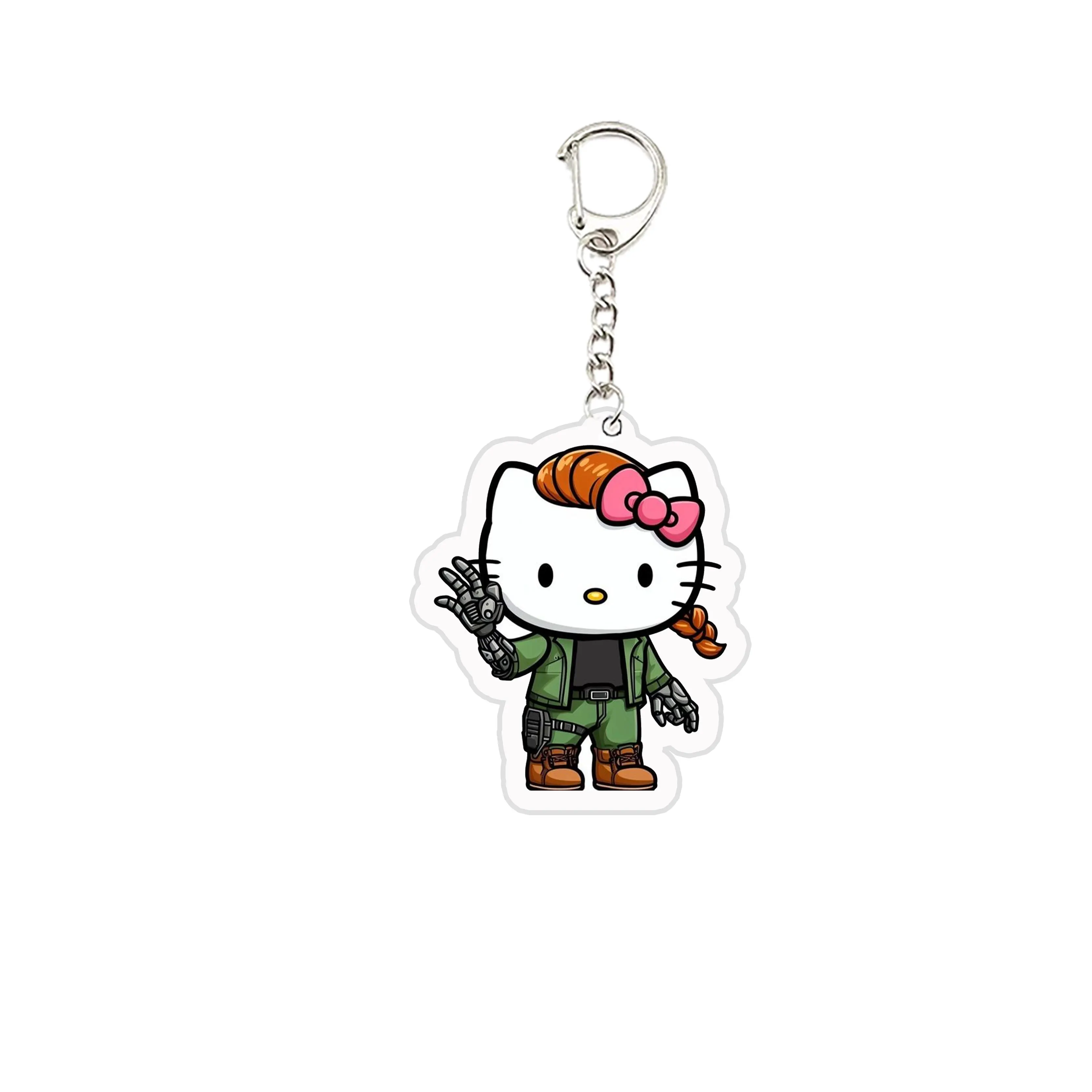 Valorant Keychains Key Ring Acrylic Valorant Cat Key Chain Cute Killjoy Val Jett Pendant Keyring for Accessories Bag Fans Gifts