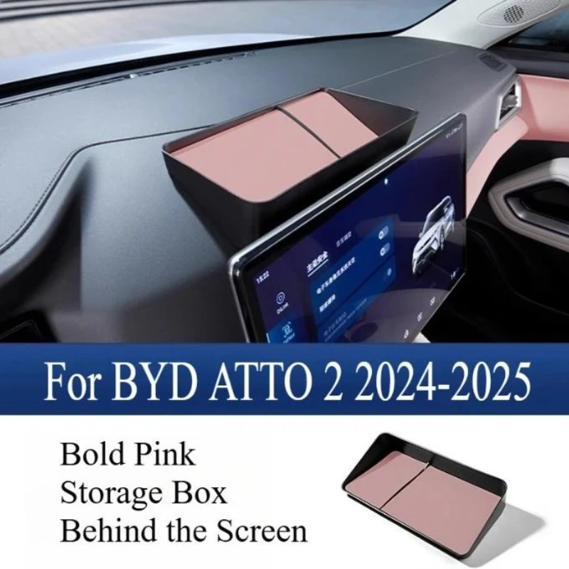 

For BYD YUAN PRO ATTO 2 2024-2025 Central Control Dashboard Rear Storage Box Navigation Screen Rear Storage Interior Supplies