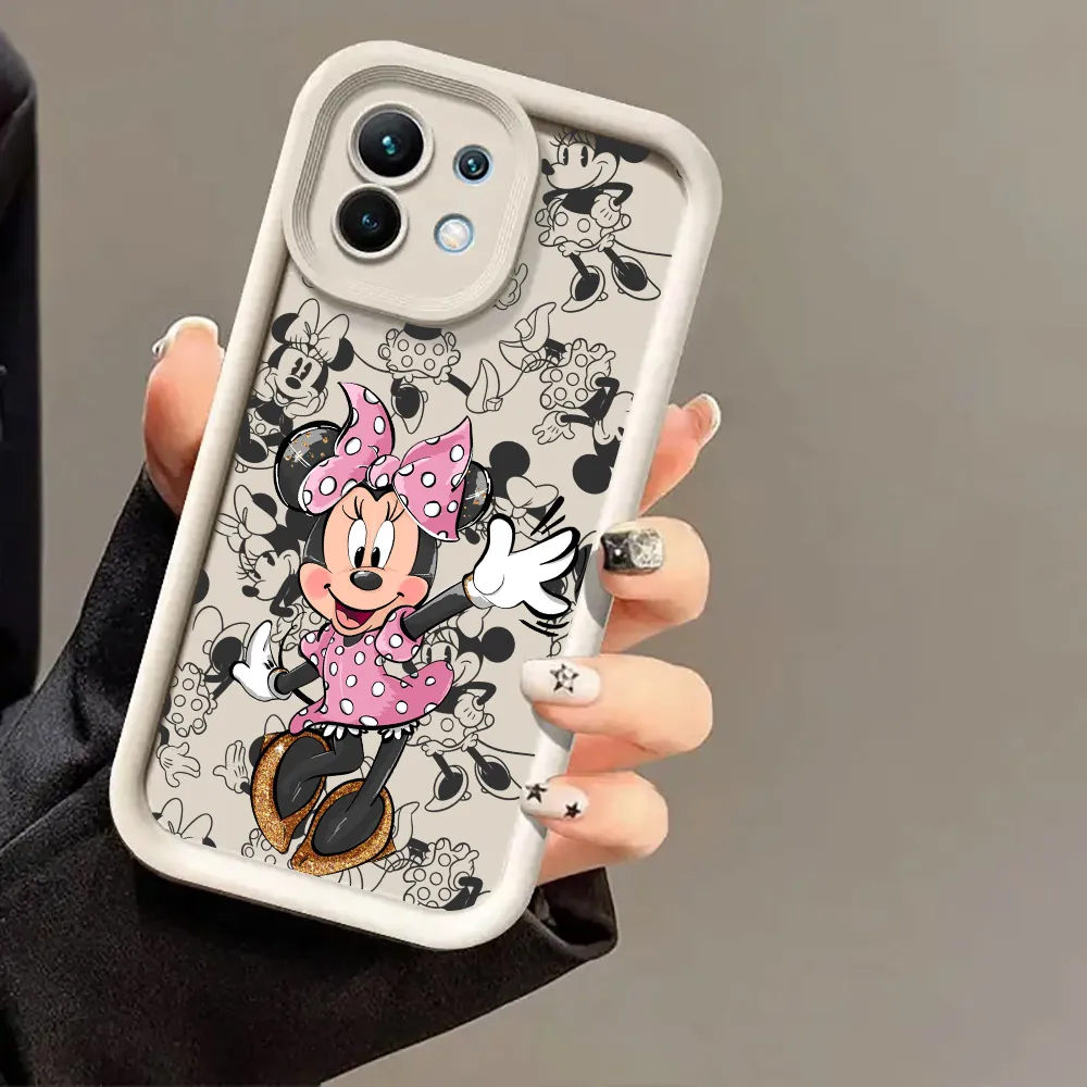 ديزني كارتون ميني ماوس حافظة من السيليكون لهاتف شاومي 15T 14T 13T Pro 15Ultra 17Pro Max Poco F7 X7 X6 M6 M7 Pro غطاء هاتف ناعم #5