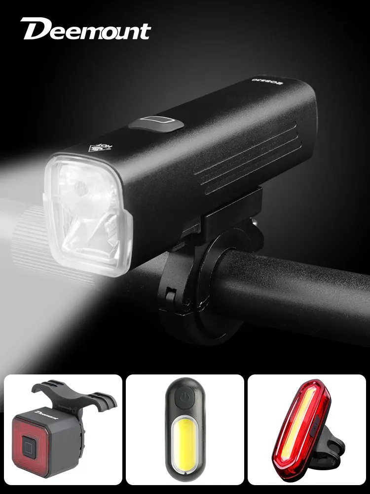 AliExpress DEEMOUNT Bicycle Headlight 1000Lms 2 Beads Far Near Lighting 7 Modes 4800mAH Bike Front Lantern Alloy Housing USB Charge Alum. Bracket
