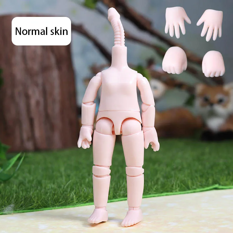 1/12 BJD poupée nue jouet accessoires peau blanche/articulaires mobile poupée nue amovible cgc tête d'argile 11cm poupée corps nu