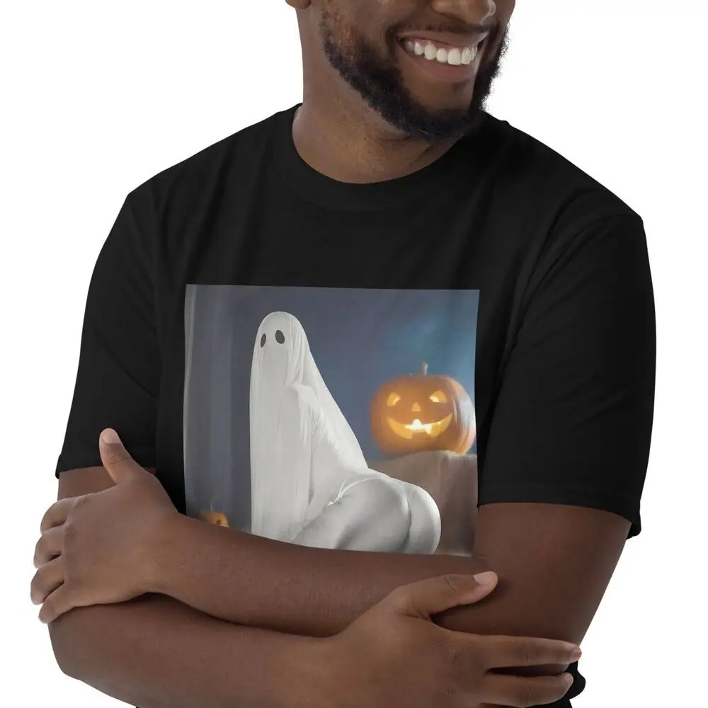 Sexy Ghost Bootie Halloween Goth Short-Sleeve Unisex T-Shirt