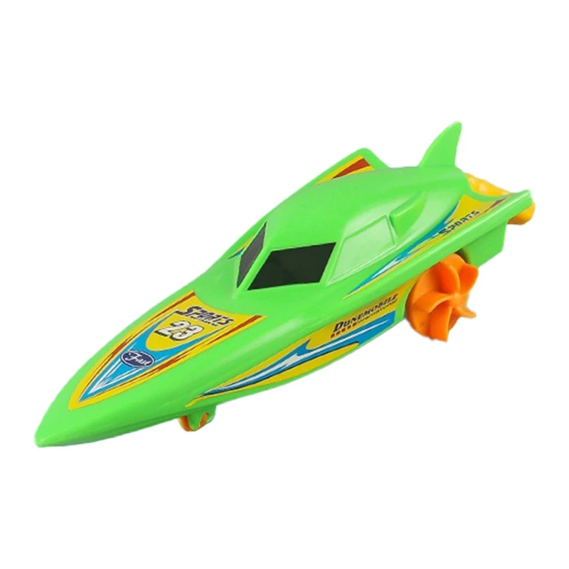 HOT-Kids Speed Boat Ship Wind Up Toy Zabawki do kąpieli Zabawki pod prysznic Float In Water Kids Klasyczne zabawki zegarowe dla dzieci Prezent