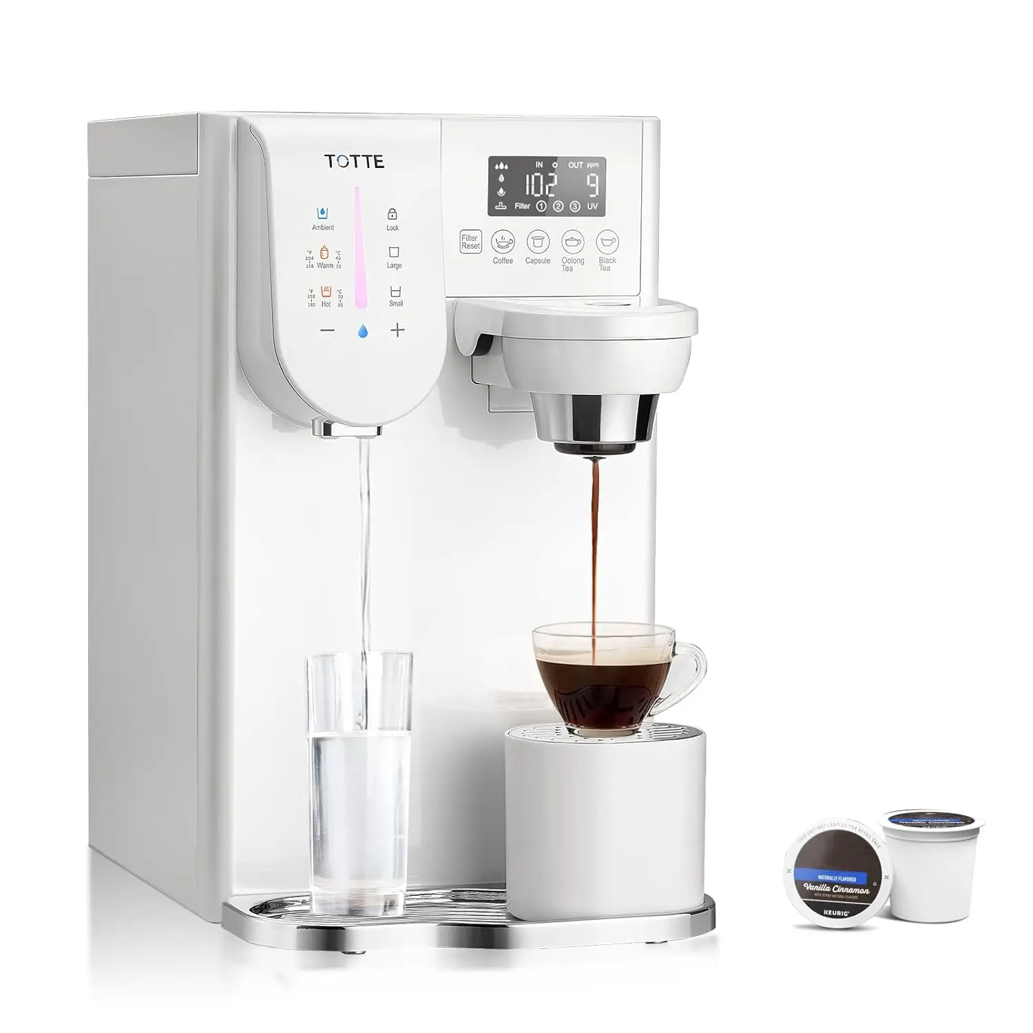 Reverse Osmosis System Countertop Purification Tea & Coffee Maker Brewing Milk Powder Multifunctional 3 in 1 Water Purifier