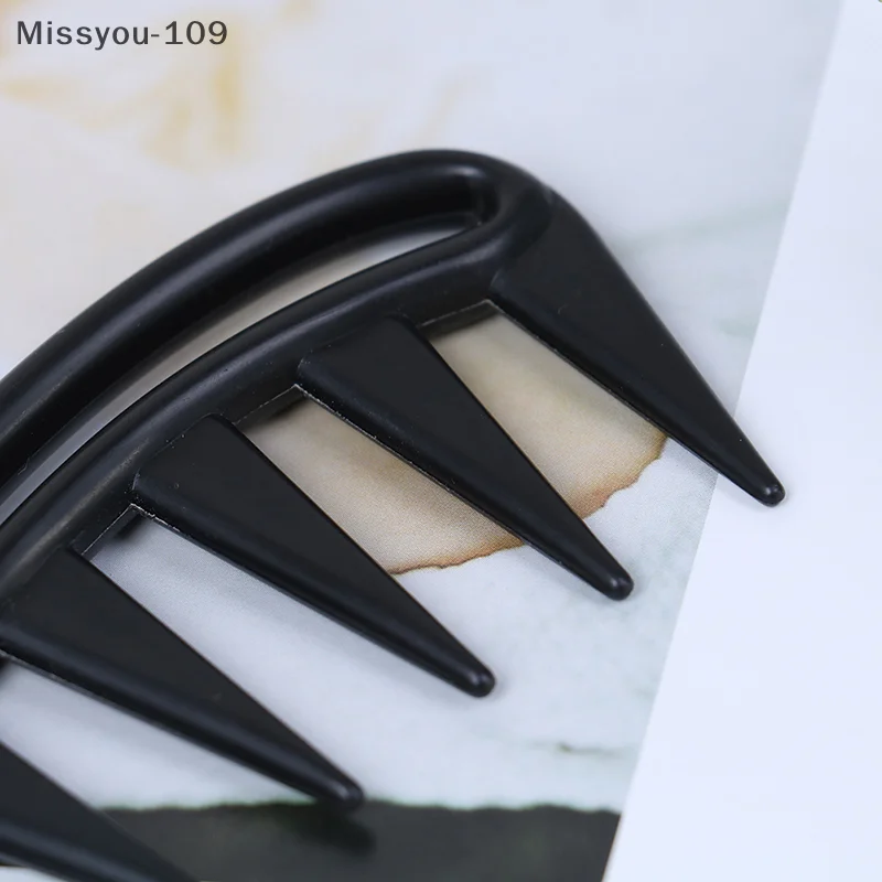 หวีซี่ห่างจับถนัดมือสีดำ รุ่น Shark Jumbo สำหรับผู้ชาย หวีจัดแต่งทรงผม