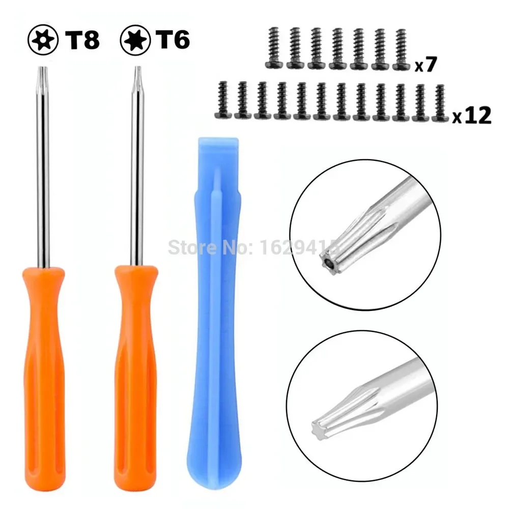 IVYUEEN Screw Driver Torx T6 T8 Security Screwdriver Kit for Xbox One Series X S Elite 1 2 Controller Tear Down Repair Tool