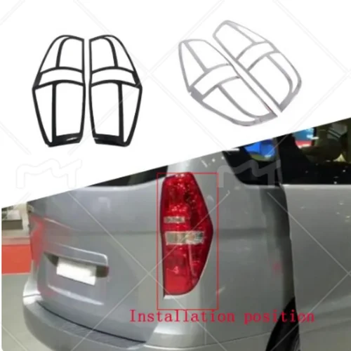 Imagen 2 del producto Cubierta de luz trasera para coche, accesorio cromado para Hyundai Grand Starex H-1 i800 2018 2019 2020 2021
