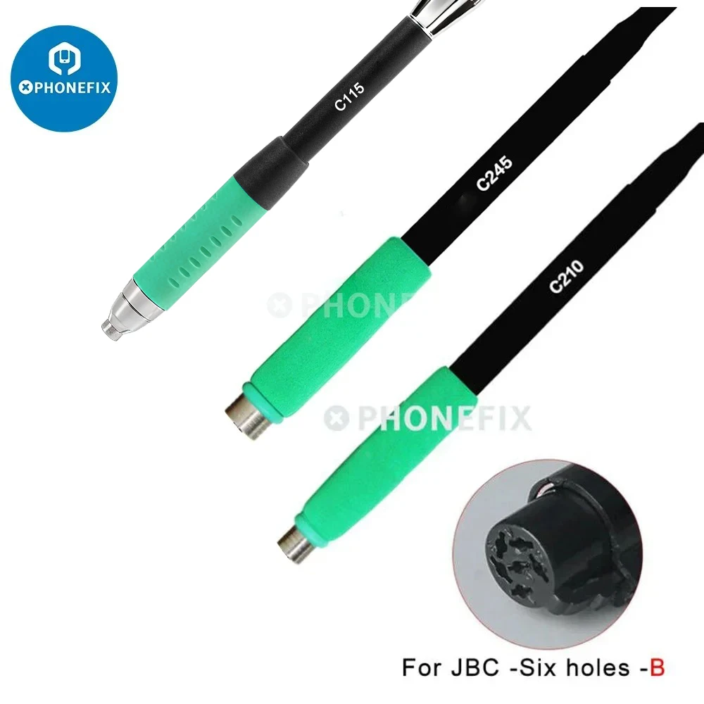 Universal 5/6 Pin Soldering Station Handle C210 C245 for I2C Sugon Aifen Aixun Soldering Replacement T245/210/115 Solder Handle