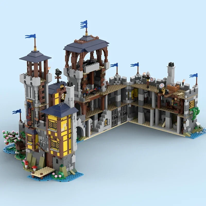 Moc Bouwstenen Fortress Model Black Falcon Lord's Castle Technologie Modulaire Blokken Cadeau Speelgoed Voor Kinderen DIY Sets Montage