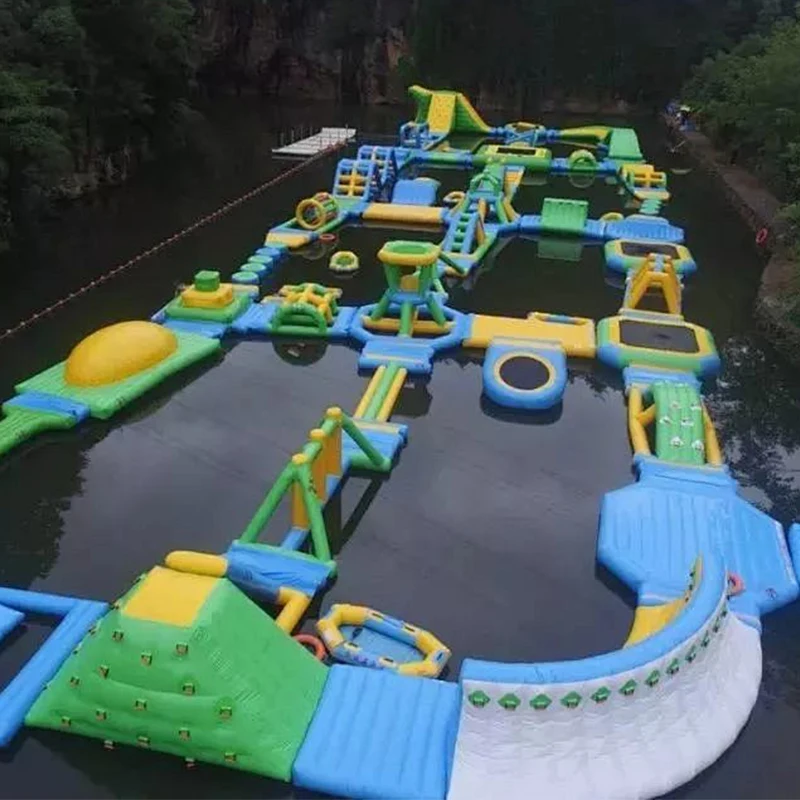 ！@Customization Sea Floating PVC Inflatable Water Park Equipment with Blower & Repair Kits for Adults