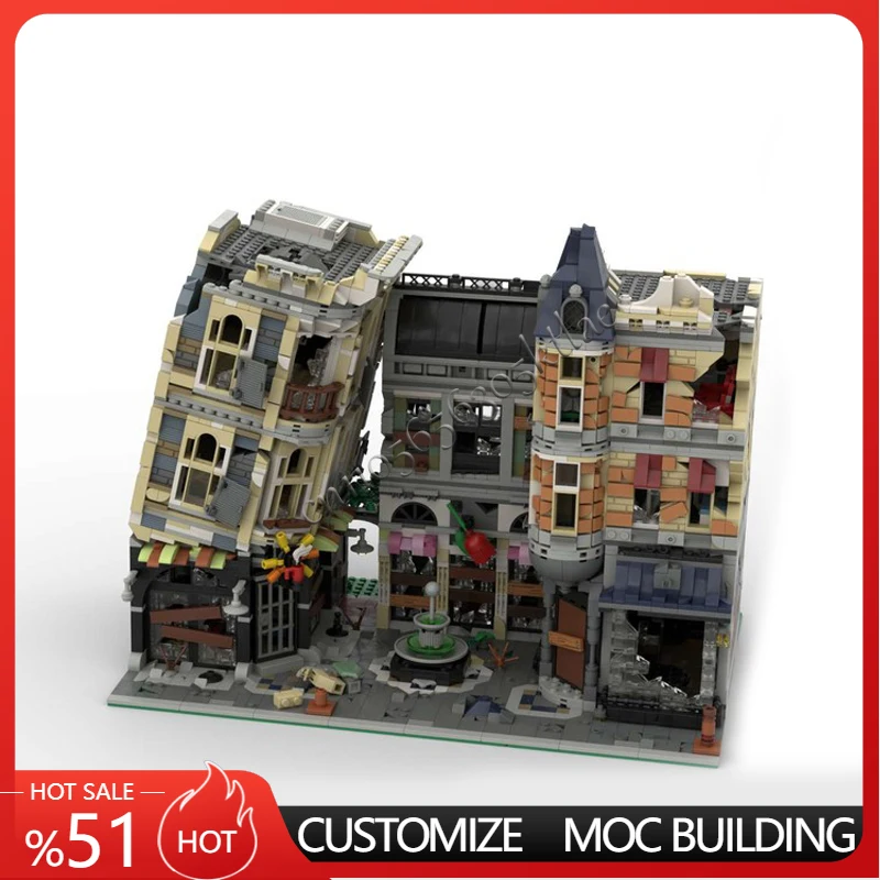 جديد 4648 قطعة MOC تخصيص أطلال القرون الوسطى من نموذج مربع اللبنات لتقوم بها بنفسك التعليم الجمعية الاطفال اللعب مفاجأة الهدايا #1