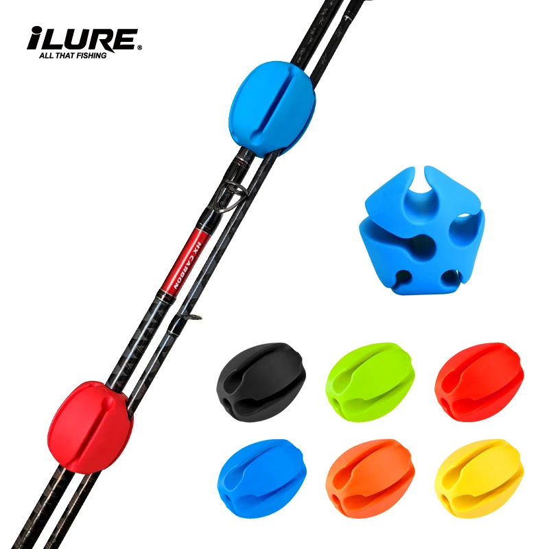 2 stücke Angelrute Halter Straps Angelrute Straps Bündel Stange Ball Feste Kugel Stange Schnur Krawatten Gürtel Angeln Werkzeuge teile