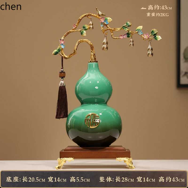 YXY Five Blessings Creative Gourd Ornament for Living Room Wine Cabinet to Attract Wealth and Blessings