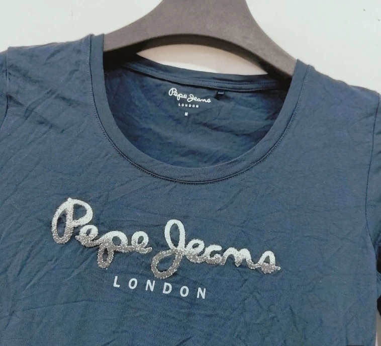 

2025: новейшие летние футболки с логотипом Pepe-Jeans-London, женская одежда, хлопковые свободные спортивные футболки с короткими рукавами