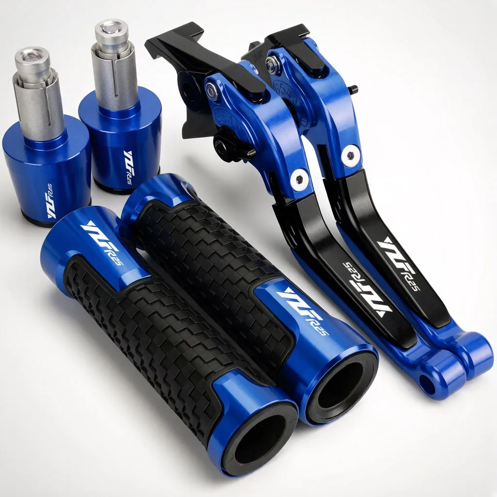 

For YAMAHA YZF R25 YZFR25 2015-2021 Motorcycle Clutch Lever Brake Levers Handlebar Handle Hand Grips Ends YZF-R25 2022 2023