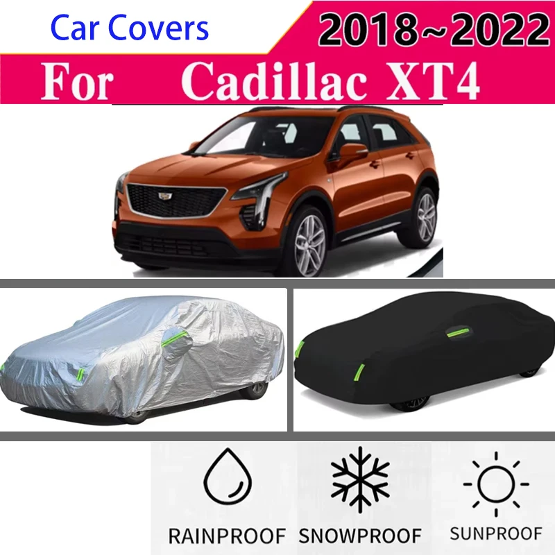 

for Cadillac XT4 2018~2022 Full Car Covers Outdoor Sun Anti UV Rain Snow Dust Protection Oxford Cloth Accessories