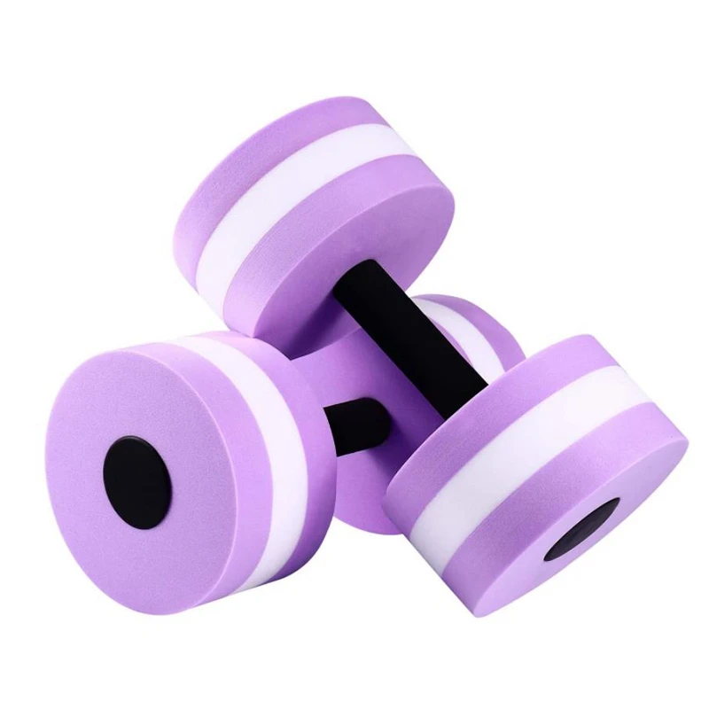 NEW-2 Pcs Aerobic Exercise Foam Dumbbells,Water Sports Dumbbell,Swimming Resistance Water Barbell,Swimming Exercise Dumbbell