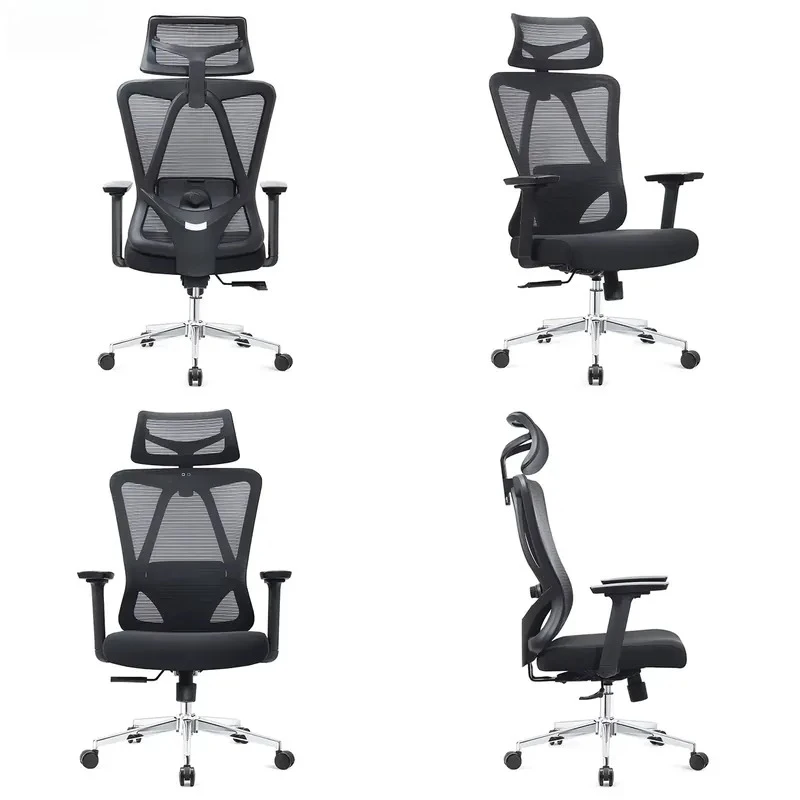 Modern Ergonomic Mesh Executive Office Chair with Adjustable Lumbar Support and Swivel Base for Home or Business Use