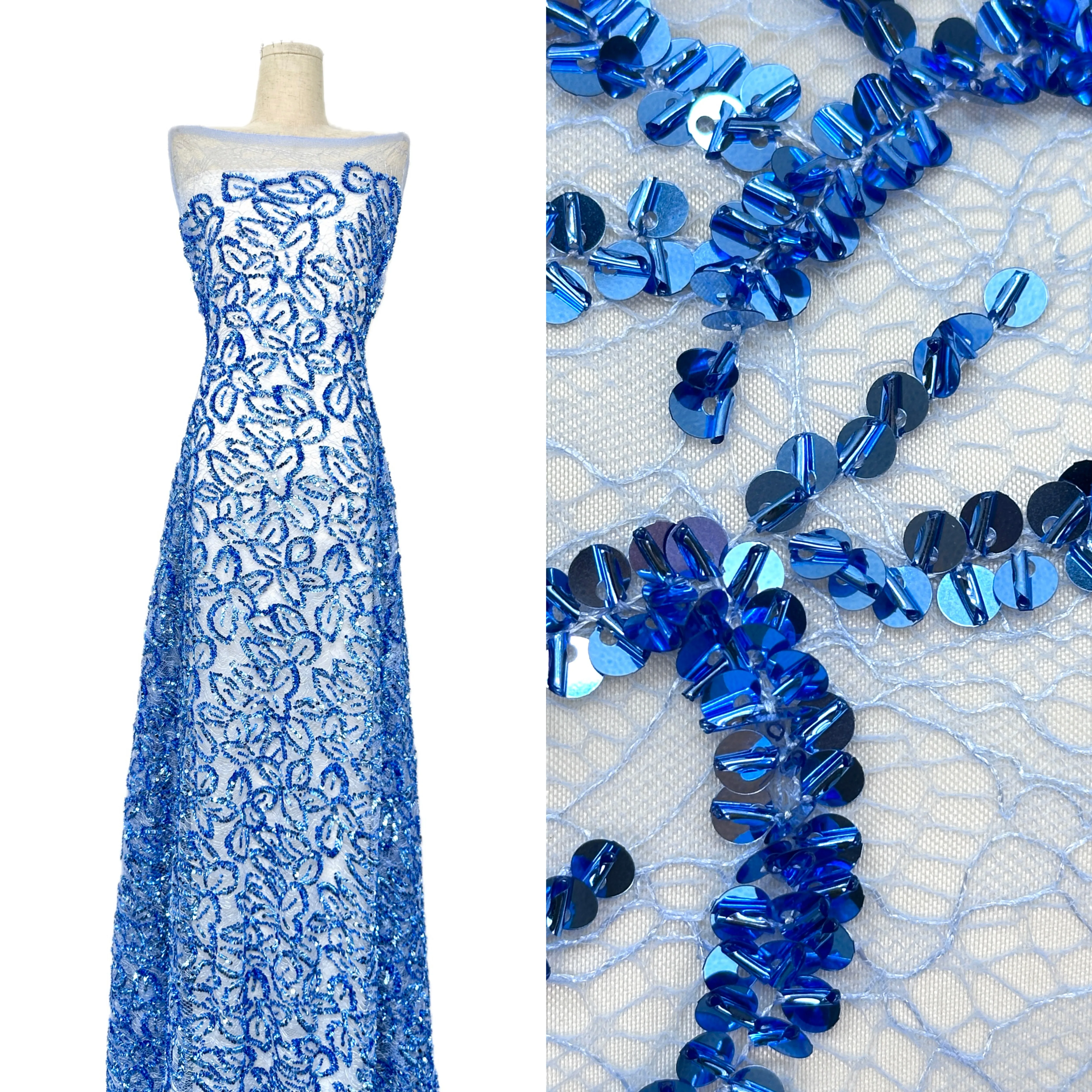 

Luxury Classic African Bridal Sequin French Chantilly Lace Cord Fabric for Women Elegant Nigerian Wedding Dresses Fabric 2026