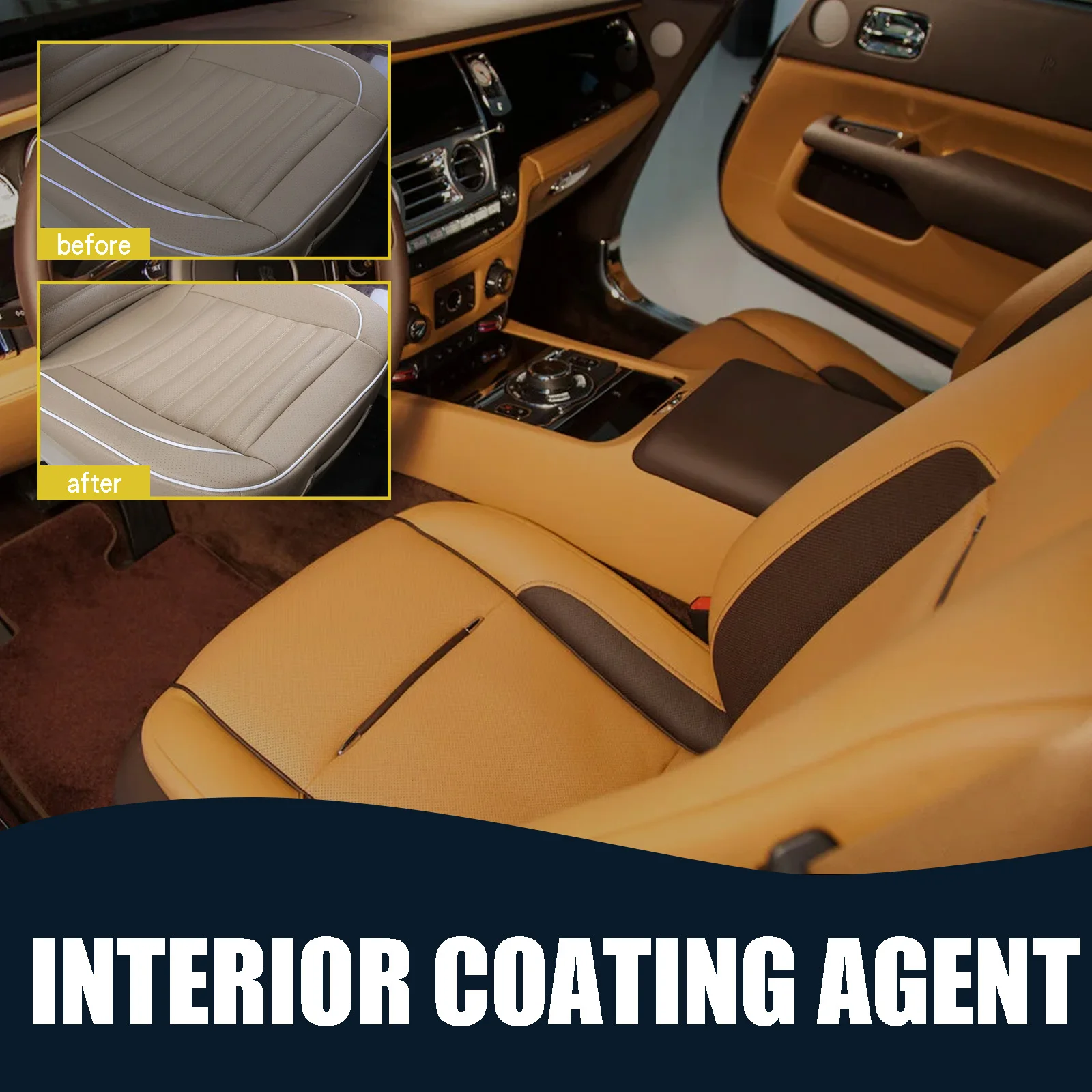 Car Interior Cleaner Removes Oil Dust From The Surface Instrument Panel Seat Leather Multi-Purpose Refurbishment Cleaning Agent