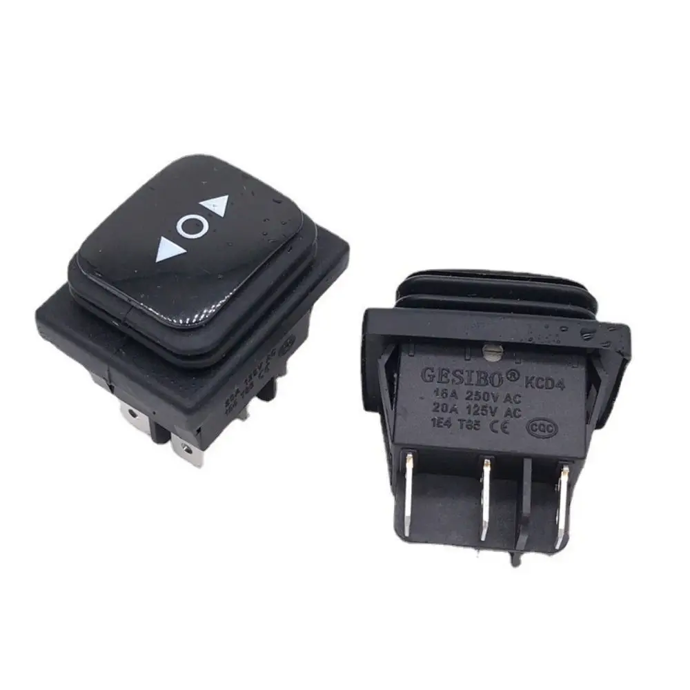 Momentary Polarity Toggle Switch DC 12V 10A Control Motor Reverse Switch (ON)-Off-(ON) AC 110V-220V