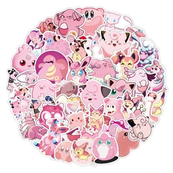 10/30/50PCS Rosa Stil Pokemon Anime Spiel Aufkleber Auto Motorrad Reise Gepäck Gitarre Kühlschrank Laptop Klassische spielzeug Kawaii Aufkleber