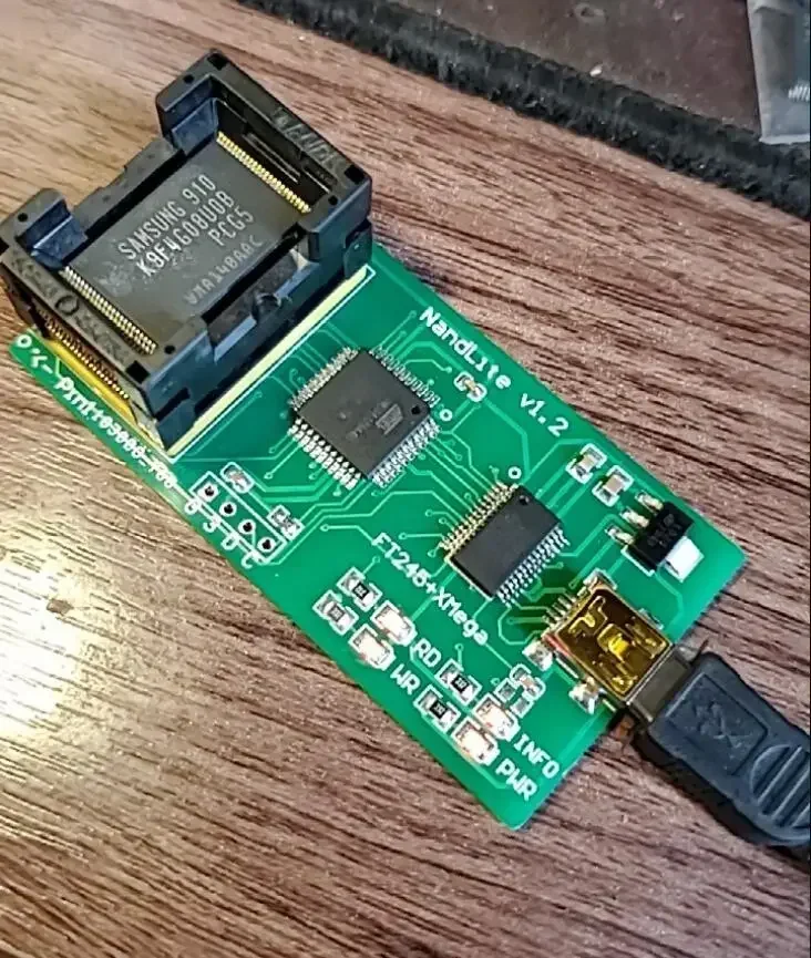 NAND FLASH Burner NANDLite Flash Memory Programmer Router For LCD TV MICRON  SPANSION TOSHIBA Winbond HYNIX