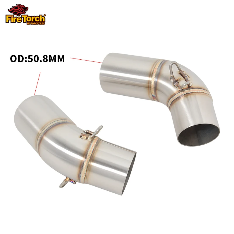 For Ducati Monster 659 696 795 1100 Hypermotard 796 08-14 Motorcycle Exhaust Escape Modify Link Pipe Moto Carbon Fiber Muffler