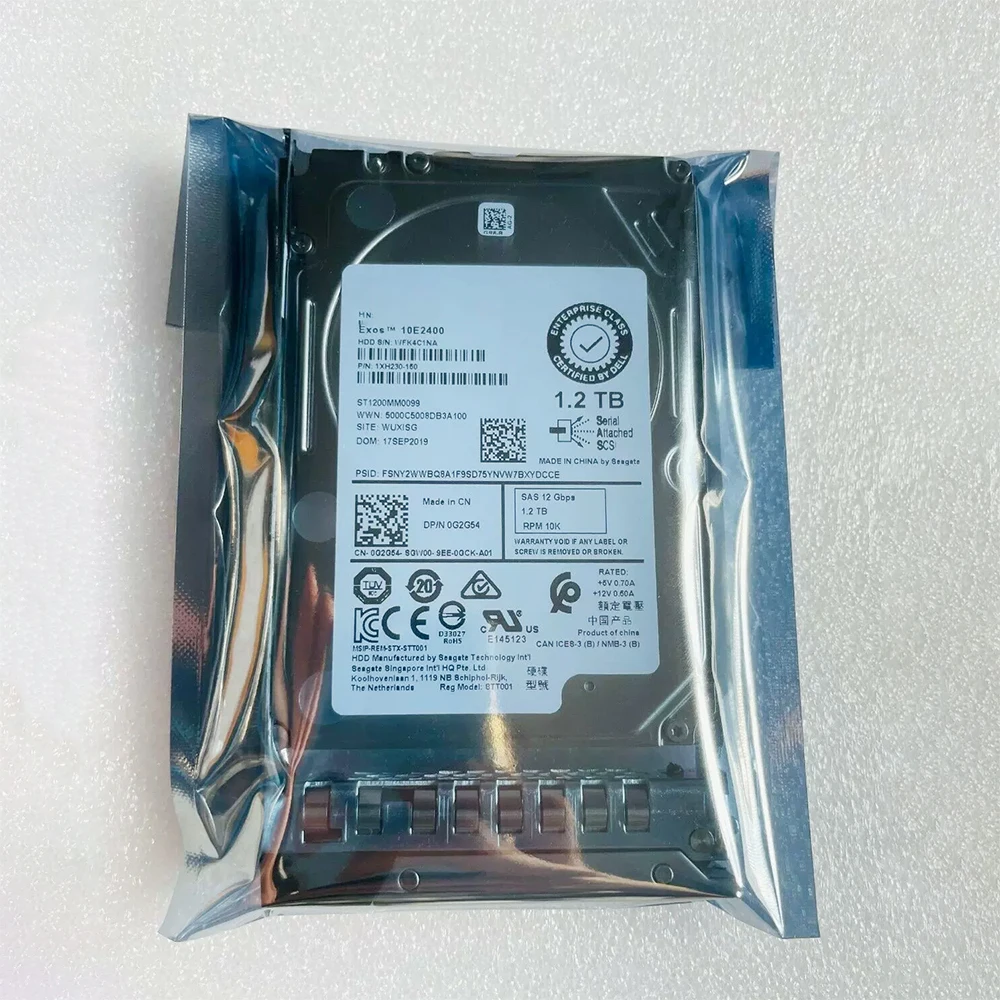 ST1200MM0099 0G2G54 1XH230-150 1.2TB 10K 2.5'' 12Gb Hard Drive For DELL HDD