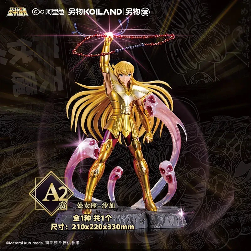 Saint Seiya Genuine Bntsh Ichiban Kuji Anime Figure Virgo Shaka Leo Aiolia Scorpio Milo Action Figure Desktop Decoration Gifts