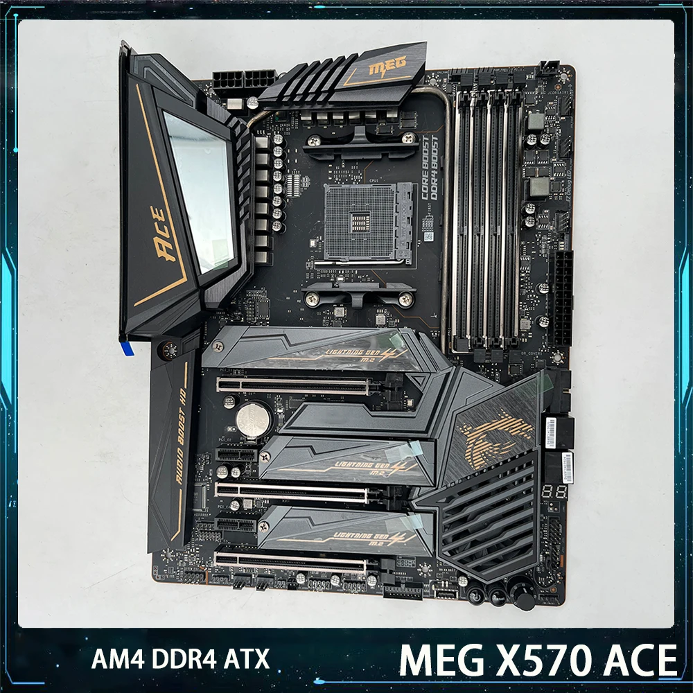 MEG X570 ACE For Msi AMD AM4 DDR4 128G PCI-E 4.0 M.2*3 SATA3 USB3.2 ATX Desktop Motherboard