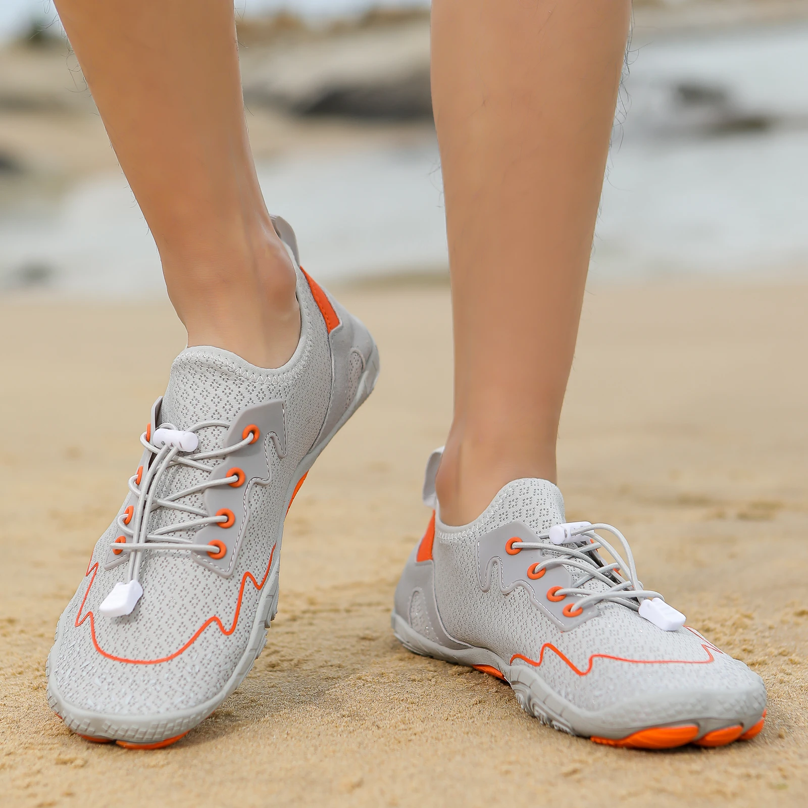 Chaussures d'eau à séchage rapide pour hommes et femmes, chaussures de sport pieds nus, sandales de plage en plein air, chaussures de fitness pour la natation et le cyclisme