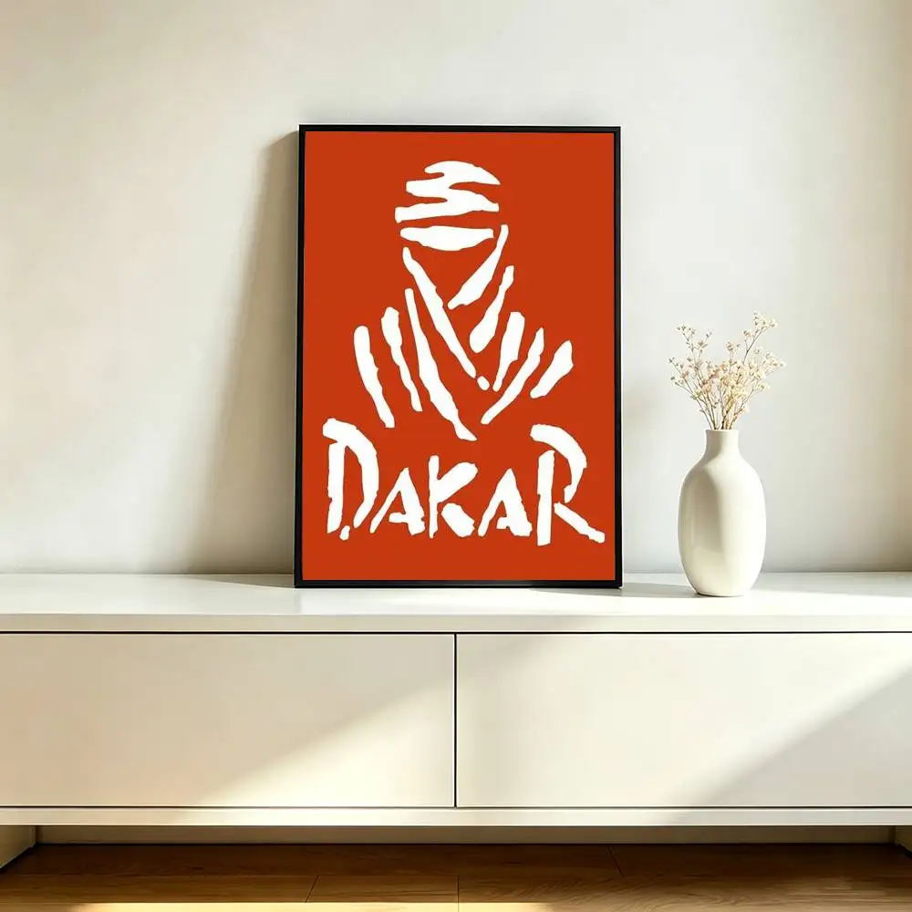 Racer Rally-Dakar Logo Poster Waterproof Wall Art Sticker For Bar Living Room Vintage Decor High Quality Print Gift