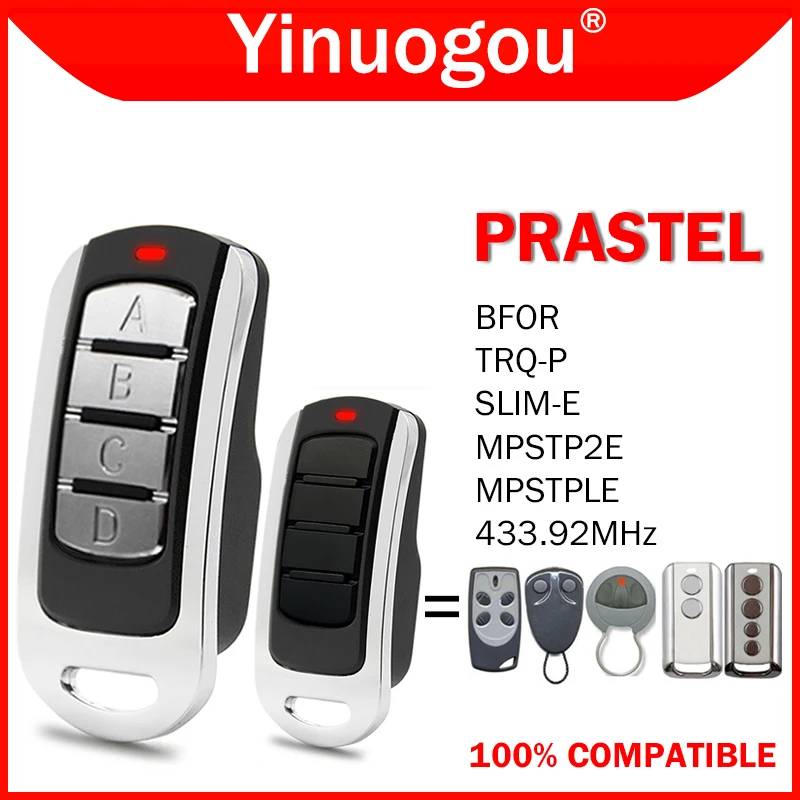 PRASTEL MPSTP2E MPSTPLE BFOR TRQ-P SLIM-E Remote Control Garage Door Opener 433MHz Clone Garagee Door Remote Control Duplicator