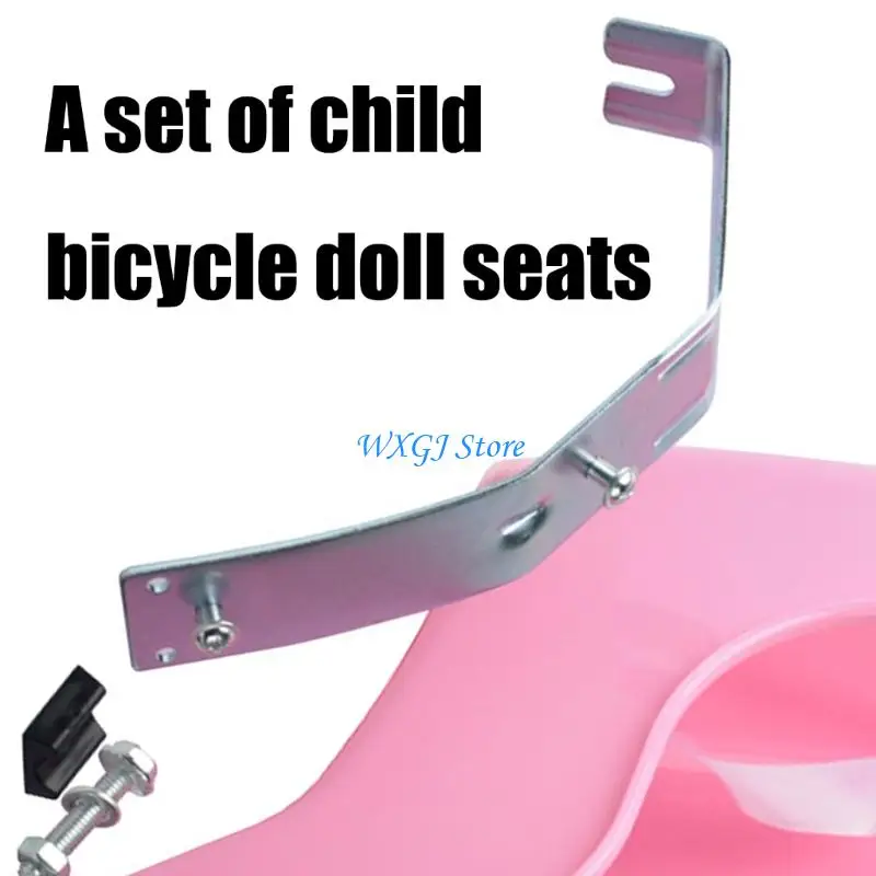 

37JE Stable Dolls Holder and Doll Carriers Kids Bicycles Doll Bike Attachment for Most Dolls and Stuffed Animals