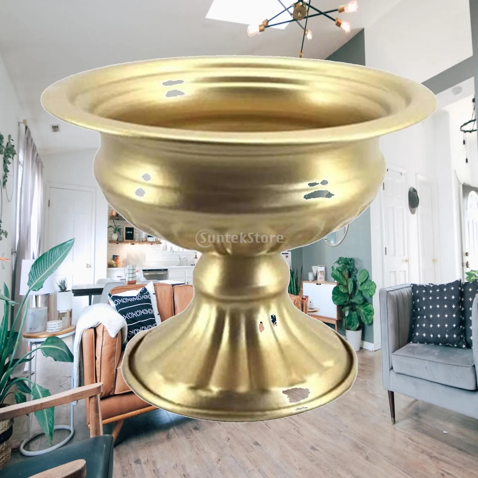 Flowerpot European Style Plant Pot Plant Container Decorative Vase Flower Vase for Tabletop Wedding Outdoor Dried Flower Decor