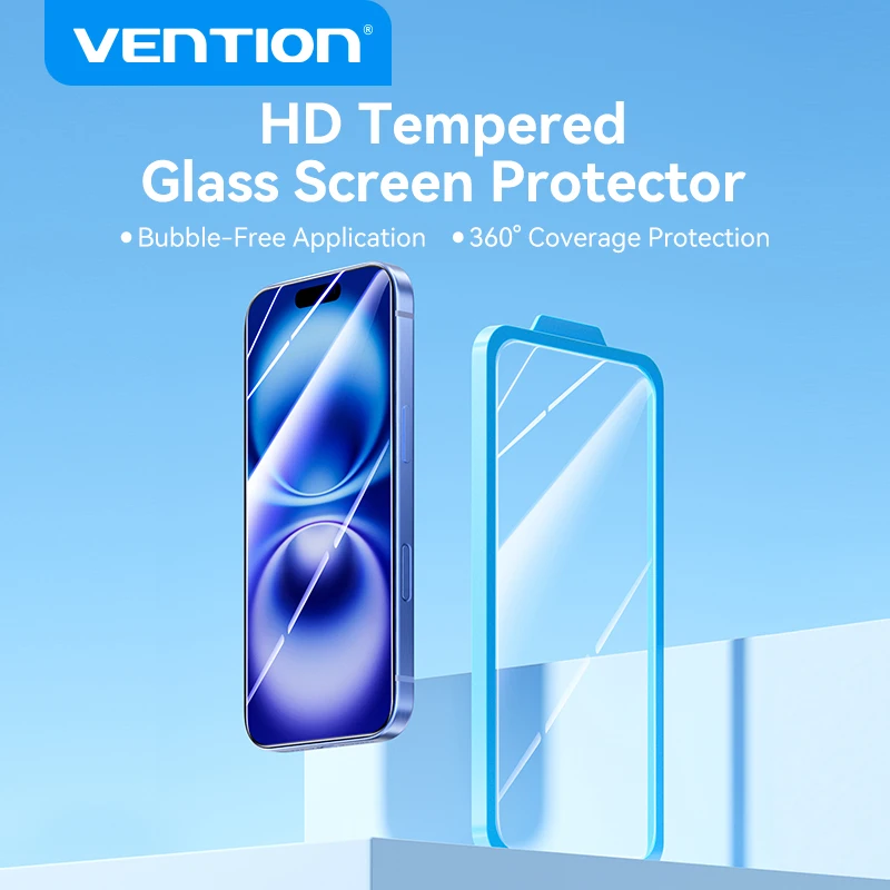 

Vention Dust-free Tempered Glass for iPhone 16 Pro Max Plus Screen Protector for iPhone 15 Pro Max Plus Film HD Tempered Glass