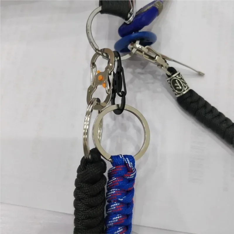 1/5/10Pcs Outdoor Camping S Type Carabiner With Lock Mini Keychain Hook Anti-Theft Outdoor Camping Backpack Buckle Key-Lock Tool