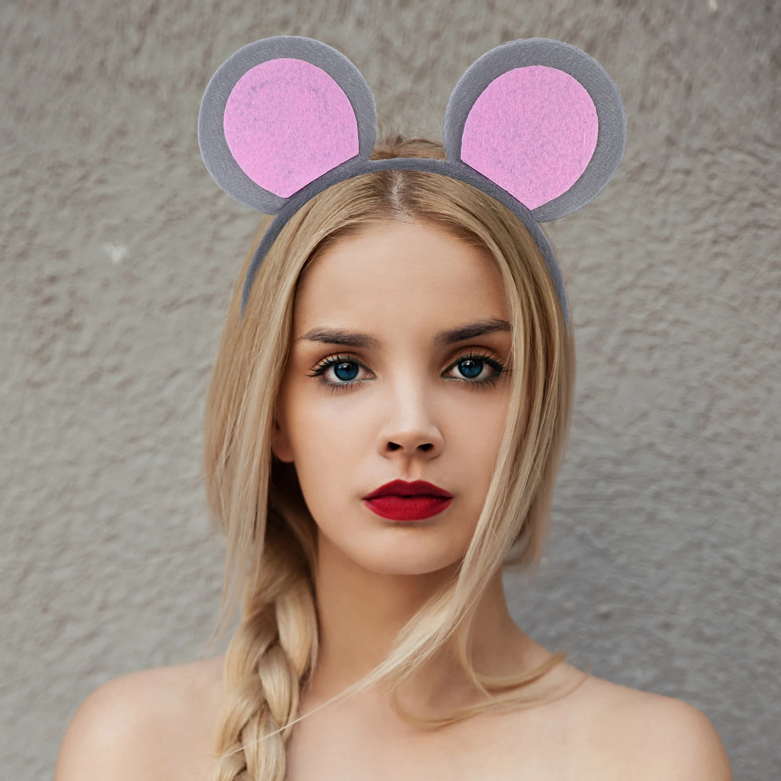 

1Set Mouse Ears Headband Set Cute Cartoon Tail Bowtie Cosplay Costume Party Halloween Animal Rat Headband Mouse Party Favors