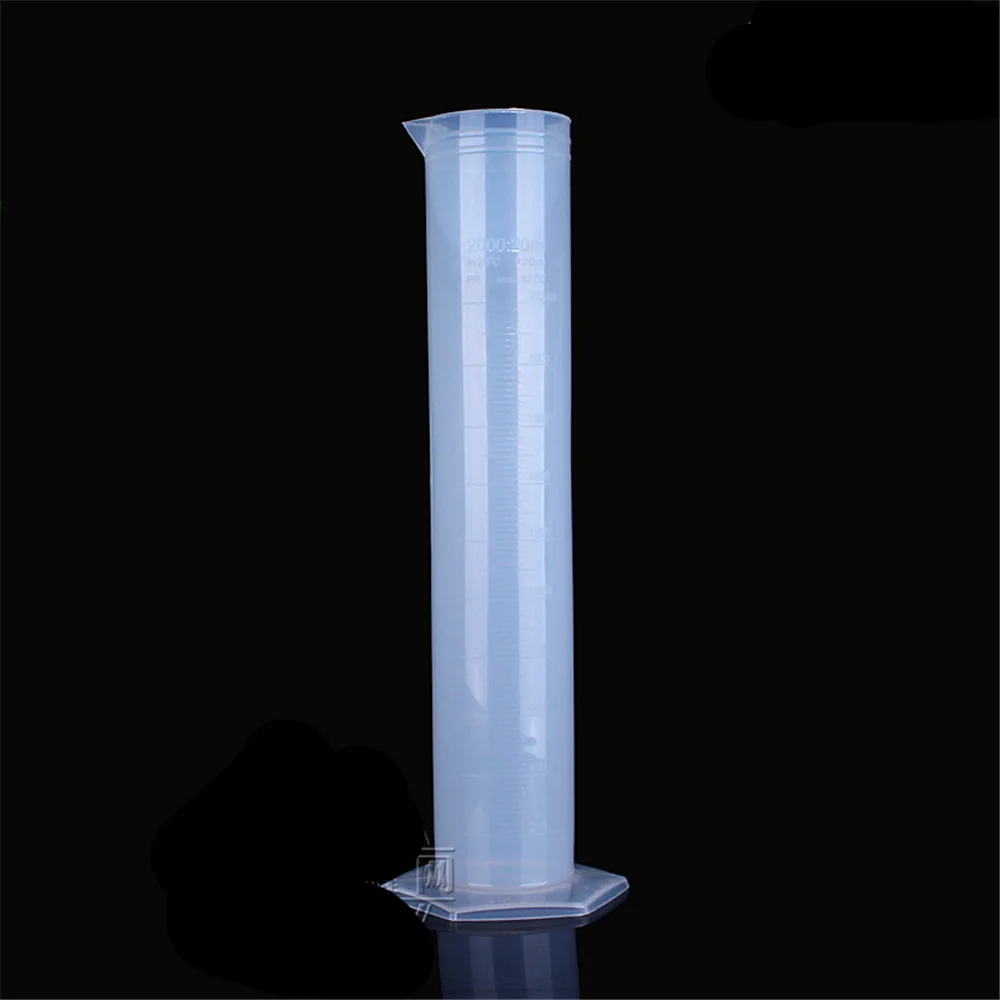 

500ml Plastic Measuring Cylinder Laboratory Test Graduated Liquid Trial Tube Tool Jar