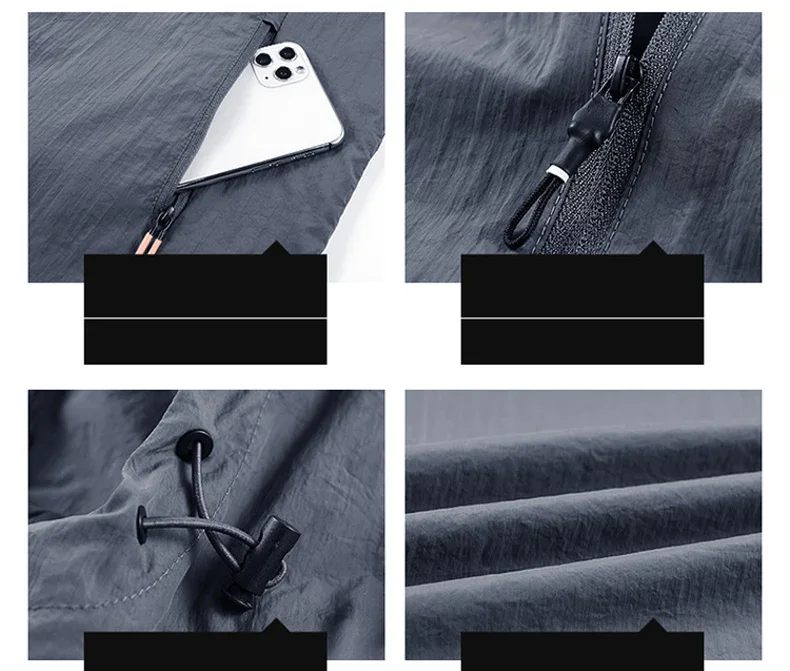 UPF50+ Summer Outdoor Quick Dry Sun-Protective Thin Jacket Men Hiking Fishing Cycling Hooded Gym Sport Ultra Light Windbreaker 170 S2c08b2cf874d485dbbb779c2cb5b0c046