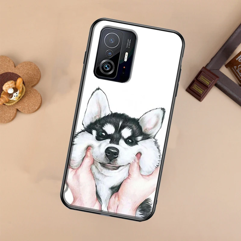 Alaskan Husky Dog Cute Puppy For POCO X5 X4 X3 F5 Pro M4 M5s F3 F4 GT C40 Phone Case For Xiaomi 12T 11T 13 Pro 12 Lite