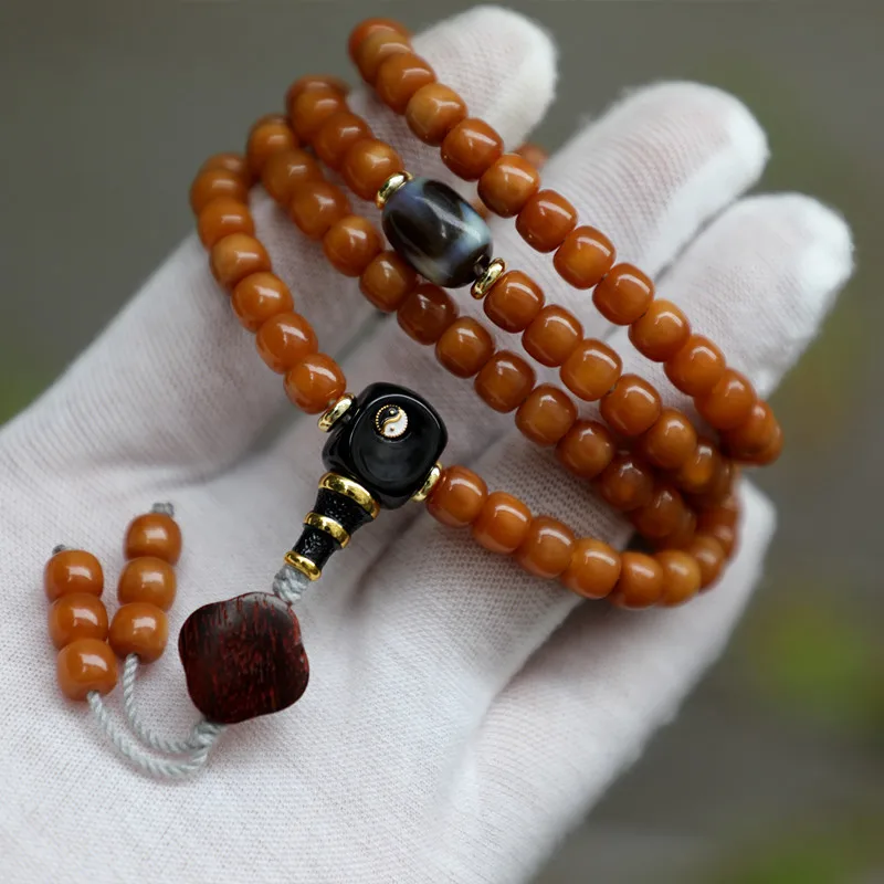 *6 Bead /Long Chain Women, Multi-Layer Dragon Ridge Bodhi Bracelet