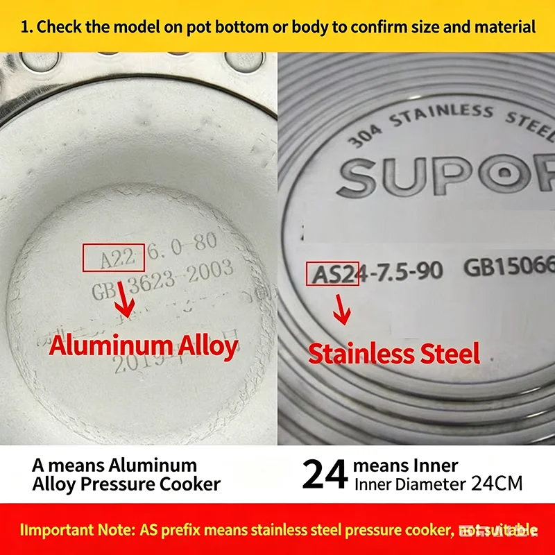Food Grade Silicone Sealing Ring A16‑A32 Replacement Gasket for Aluminum Alloy Pressure Cooker Accessory