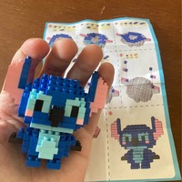 Disney 108 Style Stitch LinaBell Hello Kitty Building Blocks Princess Cartoon Figrues Bricks Children's Assembly Toys Model Gift