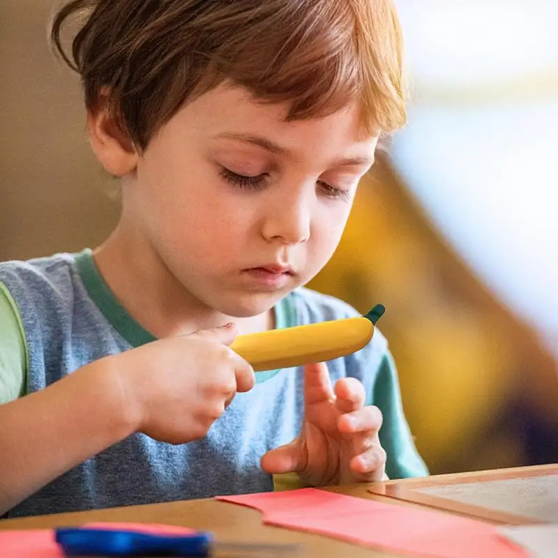 Шариковые ручки с фруктами, черные чернила, ручки для письма с героями мультфильмов, портативные шариковые ручки, милые детские ручки для дома, класса, школы, работы