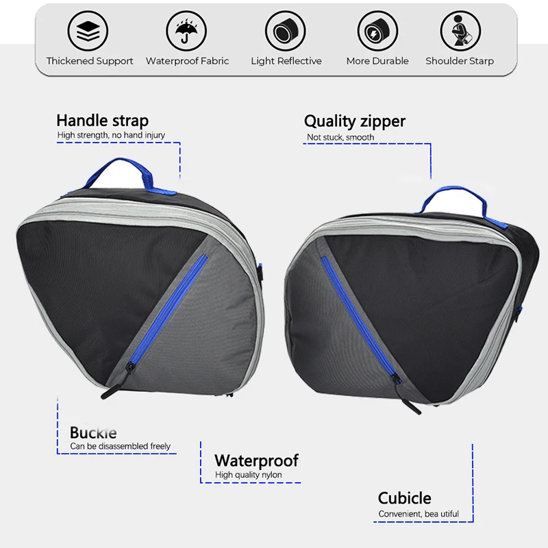 New Motorcycle Accessories For Yamaha TRACER 900 GT Suitcases Inner Bags Toolbox Tail Box Pannier Saddlebag For Tracer 9 / 900 image 3