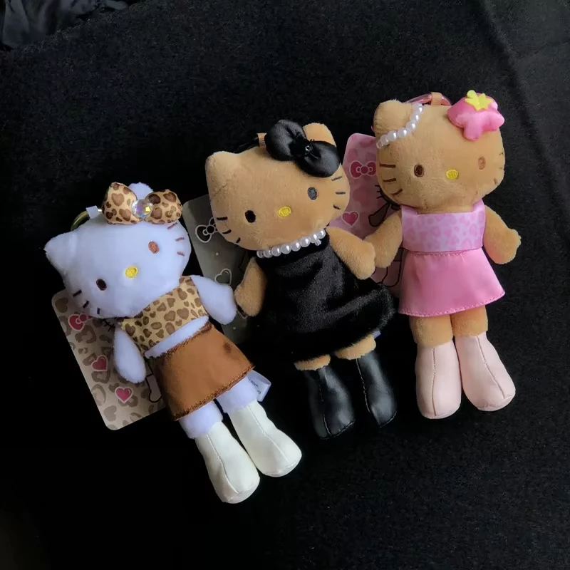 

Kawaii Hello Kitty длинные ножки анимационные периферийные устройства мультяшная кукла милые плюшевые портативные украшения брелок подарки для девочек